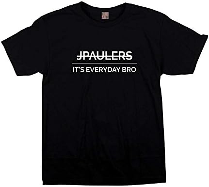 DolphinDiver JPaulers It's Everyday Bro Horizontal Design Black T-Shirt Jake Paul Top Kids &amp; Adults Sizes (7-8 Years)