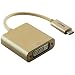 Produktbild Ligawo 6518954 USB 3.1 Typ C Stecker zu DVI Buchse Adapter | Win 10 / Mac OS ab 10.2 / Linux / Google Chrome OS |  - gold