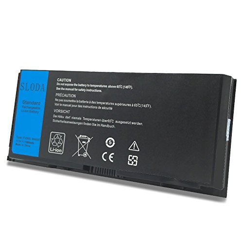 SLODA Hochleistungs Laptop Notebook Ersatz Akku für Dell Precision Mobile M4600 M4700 M6600 Fitting 312-1176 312-1177 331-1465 312-1178 J5CG3 1C75X / 3DJH7 / 97KRM / FV993 / FJJ4W [Li-Polymer 11.1V 7800mAh] - 3