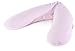 Theraline The Original 190 x 38cm Maternity and Nursing Pillow including Cover (Vichy Check Rose)
