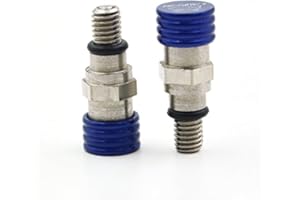 USTPO Motorrad M5 0,8 mm Gabel-Entlüfter, Druckentlastung, CNC-Aluminium, passend für WR250F WR450F YZ250F YZ450F Motocross – Blau