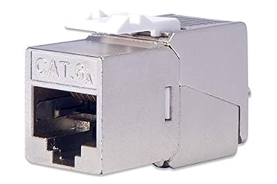 DIGITUS Keystone Module - Cat-6A - 24 pièces - Blindé - Designable - Classe EA 500 MHz 10GBase-T - Aucun Outil requis pour Le Montage