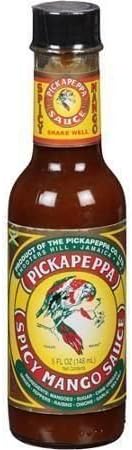 Pickapeppa Spicy Mango Sauce 148ml (Pack of 6) - Jamaican Import