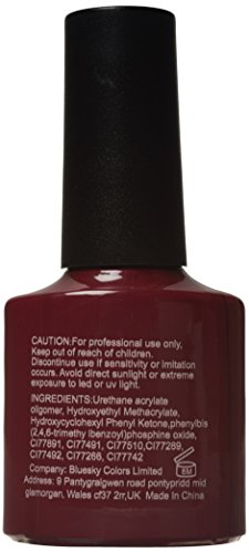 Bluesky UV-/LED-Gelnagellack, Soak-Off-Lack, Farbe: Paradise Deep Red (Dunkelrot) - 2