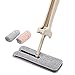 Produktbild Finether Flachwischer doppelseitige Mopp Flacher Mop 360° schwenkbar Automatische Squeeze | Bodenwischer Fensterwischer Wischmopp mit 4 Mop-Faserstoff für Hartboden Holz Laminat Fliesen Fenster Wand