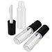 Black 1.2ML Protable Empty Clear Lip Gloss Tube Lip Balm Bottle Makeup Container Pack of 20