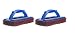 Gala 2-Piece Iron Bull Scrub Pad Set (Maroon and Blue) RS.158.00