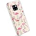 Produktbild Ysimee Hülle für Huawei Mate 20 Pro Transparent, Ysimee Ultradünn Weiche Schutzhülle TPU Silikon Bumper Case Cover Durchsichtig mit Muster Stoßfest Gummi Stoßdämpfend Silikonhülle, Flamingo