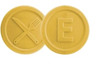 PARTY DISCOUNT Pack of 100 Yellow Food Token Chips