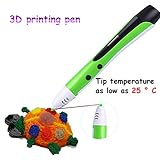 Fácil de usar: las plumas 3D son una excelente manera para que los adultos reduzcan el estrés o desarrollen interés. El lápiz 3D tiene control de un solo toque para un fácil dibujo.