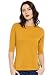 Cult Fiction Awker color 3/4th Sleeves Round Neck Cotton Tshirt for women