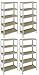Produktbild Schwerlastregal 180x90x40 4-er Set Steckregal Werkstattregal Lagerregal Regal Kellerregal 175kg (4 Stück)