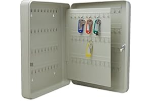 Q-Connect 140 Key Cabinet Wall Mounted, Blue, Small