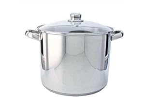 Beka Kitchen Fun by Beka 13113264 Marmite + couvercle verre en acier inoxydable 26 cm, Métallique