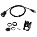 Produktbild Lecimo Auto Boot Motorrad Dash Flush Mount 1 USB 3.0 MäNnlich Zu Weiblich VerläNgerungskabel