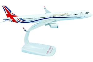 AeroClix Model Airplane RAF Royal Air Force British 1/200 Scale Plane Airbus A321Neo for Display with Stand, 22cm long, push together Aircraft for collectors