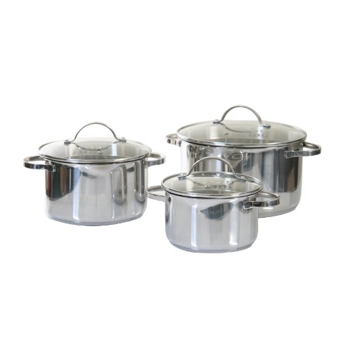 axentia Kochtopf Pado aus poliertem Edelstahl 16cm – Topf mit Glasdeckel – Suppentopf mit Schüttrand – Schmortopf für Induktion, Gas, Ceran & Elektro-Herd - 2