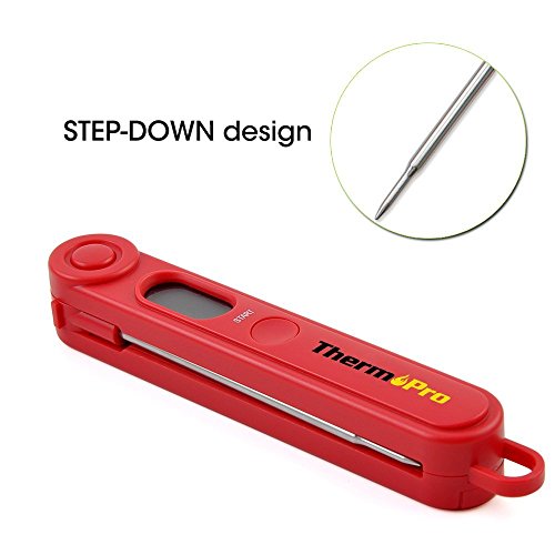 ThermoPro TP03 Instant Read küchenthermometer Bratenthermometer Küchenhelfer digital, Klappbar - 2