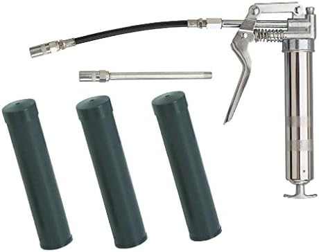 Greasing Gun lubricanting Set & 3 Grease Cartridges with Flexible & Rigid Tubes
