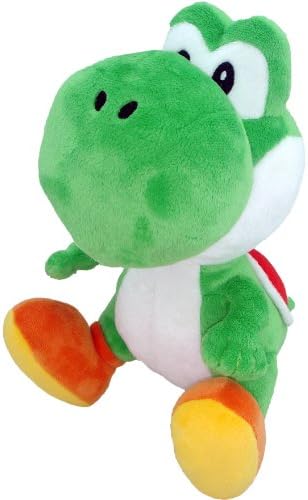 Official Nintendo Super Mario Plush Series Stuffed Toy - 7" Yoshi Green