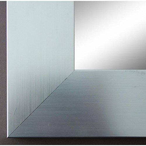 Spiegel Wandspiegel Badspiegel Flurspiegel Garderobenspiegel - Über 200 Größen - Novara Silber 7,0 - Größe des Spiegelglases 60 x 80 - Wunschmaße auf Anfrage - Modern
