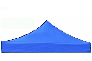 TOKNAMI Gazebo Covers Replacement, 3m x 3m UV-Resistant & Frost-Proof Gazebo Tarpaulin Canopy Top - Heavy Duty Replacement Cover for BBQs, Camping & Parties (Blue)