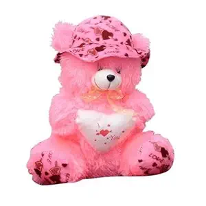 TEDSTREE Cute Stuffed Soft Toy for Kids Lovable Huggable Perfect Present for Birthday, Babies & Children Teddy Bear Toy (18 cm, Pink)