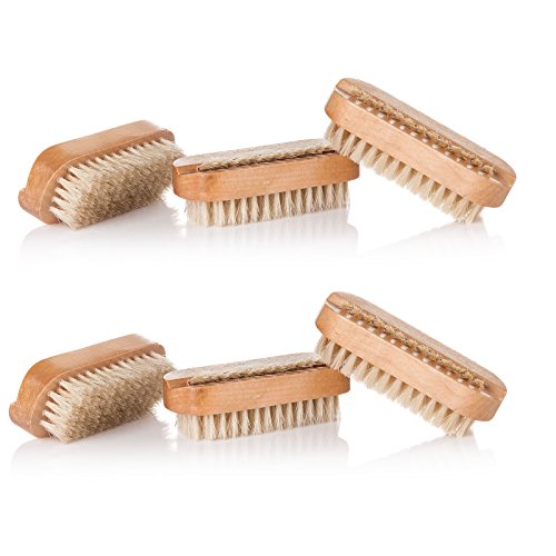 Wooden Nail Brush - 6 Pack