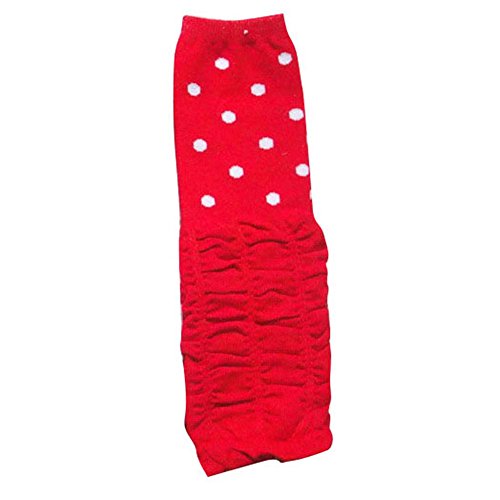 Pinkyee Little Girl'S Dots Leg Warmers Red
