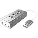 Produktbild Mengonee USB Hub Stereo Externe Soundkarte Kopfhörer-Mikrofon-Adapter USB-Splitter Audio Adapter PC Laptop SD TF-Kartenleser