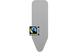 Brabantia - Funda Protectora para Mesa de Planchar, Gris (Metallizzato), 124x38 cm, 1 Unidad