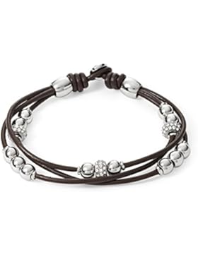 FOSSIL Armband JA6068040 Leder braun silber