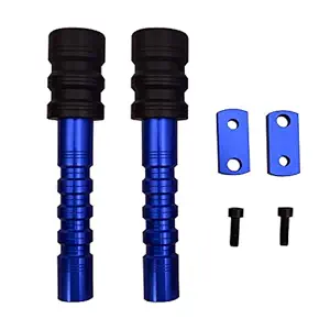 R.J.VON Long Length Frame Slider (Blue) For Yamaha R15 v3