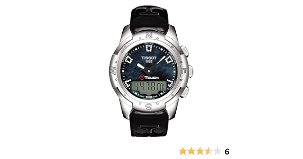 TISSOT T-TOUCH II T047.220.46.126.00 LADIES BLACK CALFSKIN TITANIUM CASE  WATCH : Amazon.de: Watches