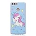 Produktbild Leuchtende Nacht Neo Hülle Komplettschutz [Scratch-Resistant],Kreativ Niedliche Cartoon Malerei Silikon Hülle/Schutzhülle / Soft Ultra Dünn Gel TPU Protective für Huawei P Smart/Huawei Enjoy 7S