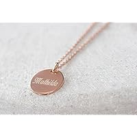 Kette 925 rose gold mit Gravur 45cm