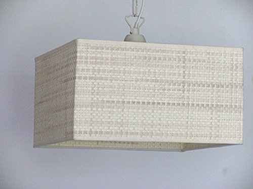 Lampenschirm Zylinder Zylindrische in Material Typ Stroh – Eigene Herstellung – Made in Italy diametro 50 - 4