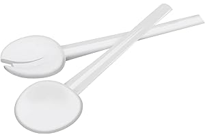 Guzzini 08070011 Posate Insalata, Plastica, Bianco