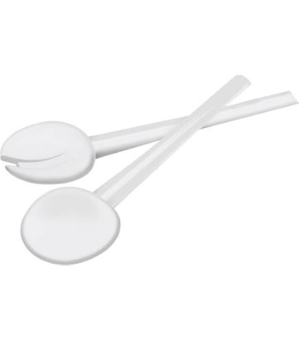 NEVA | BISTROT Vintage Collection Set 2 Posate Insalata, Cucchiaio e Forchetta da Insalata, Set Posate in Acciaio Inox, Lavaggio in Lavastoviglie, Decorazione Indelebile, Nero