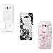 Produktbild Yokata [3 Packs] Samsung Galaxy S8 Plus Hülle Transparent Silikon Handytasche Handyhülle Schutzhülle TPU Schale Etui Bumper Ultra Dünn Slim Durchsichtig Motiv Muster Clear Backcover Schutz für Samsung Galaxy S8 Plus Cases Covers - Flamingo + Löwenzahn + Spitze