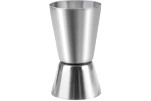 GLADFRESIT Miarka do kieliszków ze stali nierdzewnej, podwójna miarka do napojów koktajlowych do baru spirytusowego (15 ml, 30 ml)
