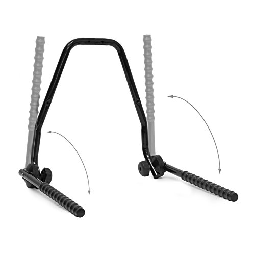 Relaxdays Fahrrad Wandhalterung, Für 2 Fahrräder, Fahrradhalter zur Wandmontage, Max. 35 kg, HBT 51 x 50 x 53 cm, schwarz - 3