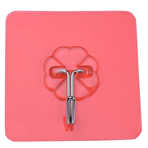 TankerStreet 5pcs Klebehaken Hochleistungs für Kleidung über Tür (15kg MAX.), Klebrige Wandhaken zum Aufhängen Extra Starke, Badezimmer Küche Tür Kleider Haken für Utensilien Tee Tuch Selbstklebende Kleiderbügel Klar Wasserdicht Wiederverwendbar - 4