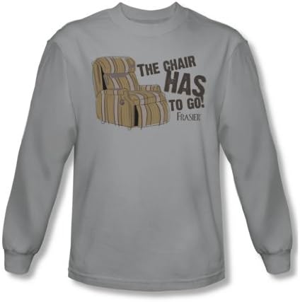 Frasier - Mens The Chair Long Sleeve Shirt In Silver, XX-Large, Silver