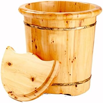 sexy 40cm High With Cover Thick Edge Cedar Foot Tub Barrel Foot Tub With Cover Foot Tub Pedicure Wooden Barrel