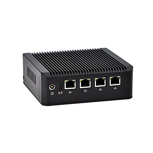 QOTOM-Q190G4U-S02 4 Intel Gigabit Lan Port Mini Computer 8GB Ram 32GB SSD WiFi Mini ITX Case Intel x86 Single Board Computer - 4