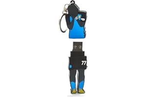 SHOP AND SOLVE FOOTBALL USB - Chiavetta USB Drive 3.0 con forma di Kvaratskhelia gadget da 64 Gb speciale TRICOLORE scudetto napoli Pen Drive alta velocità idea regalo per tifosi napoli (Pendrive&Portachiavi)