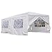 Produktbild Qisan Überdachung Zelt Carport Gazebos Party Zelt 10 X 20-FUß Domain Carport Mit Seitenwänden, (Weiß)