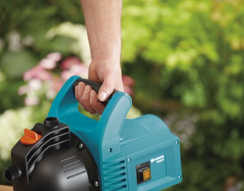 Gardena 1707-20 Gartenpumpe Classic 3000/4, Geräuscharm, große Einfüllöffnung, Wasser-Ablassschraube, lange Lebensdauer (Motorleistung 600 W, Fördermenge 3100 l/h, Max. Druck: 3.6 bar) - 4