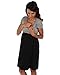 The Essential One - Short Sleeve Wrap Tie Nursing Dress - Grey - Medium - EOM158